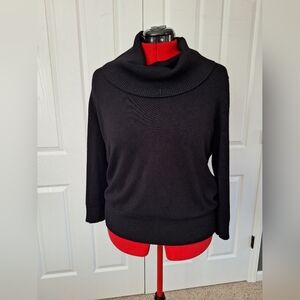 Black Cowl Neck Sweater